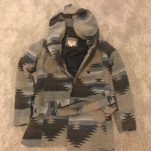 Mossimo Womens Hooded Pea Coat